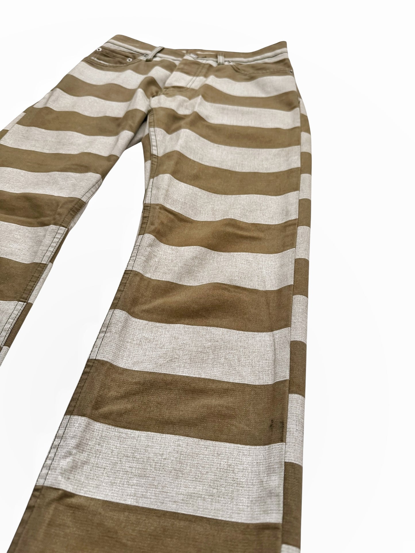 1999 Prisoner Striped Denim Pants