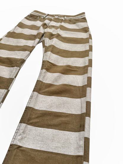 1999 Prisoner Striped Denim Pants