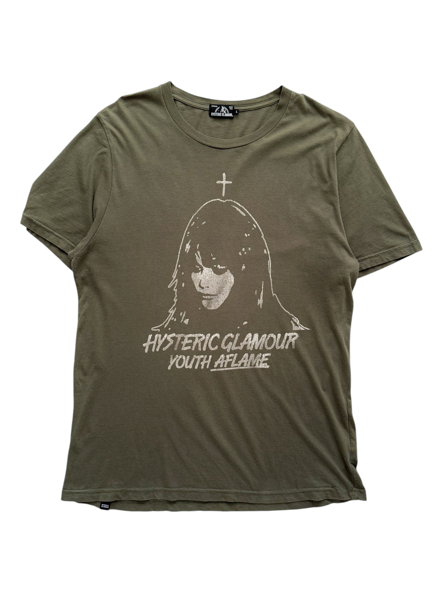 Youth Aflame Cross Girl Shirt