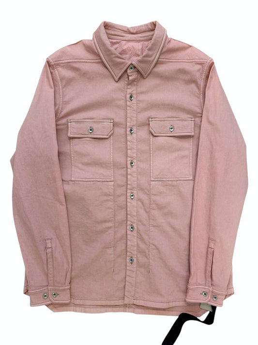 Pink Giacca Faded Denim Over Shirt