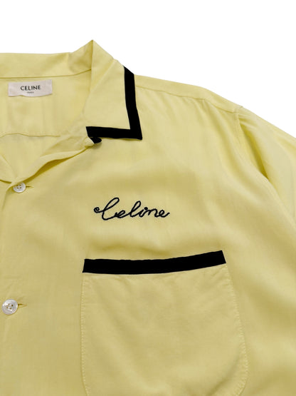 Yellow Viscose Bowling Shirt