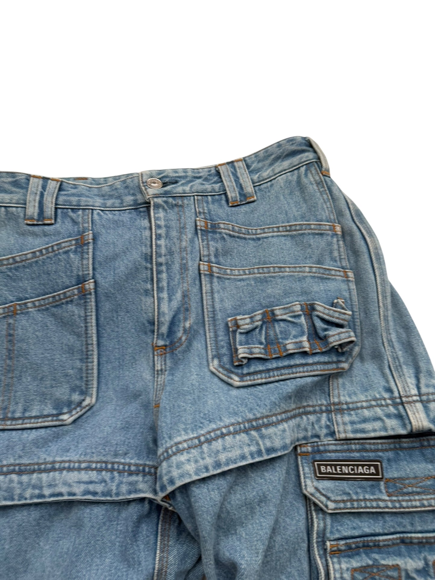 Modular Cargo Denim Jeans