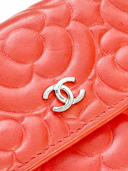 2016 Camellia Leather Chain Bag/Wallet