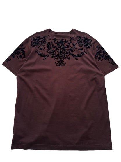 Velvet Graphic Burgundy Tee