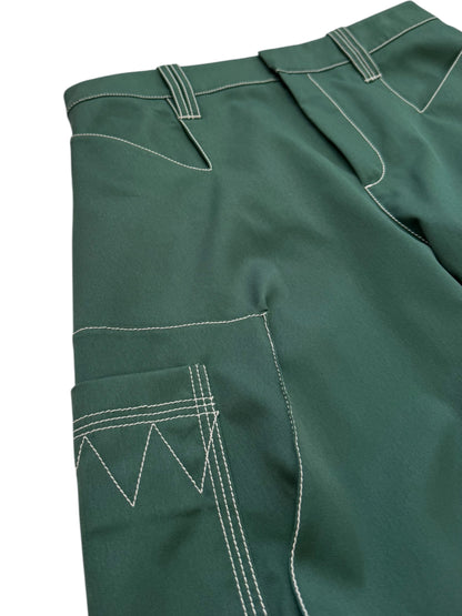 SS23 Angled Trouser Green Baggy Pant