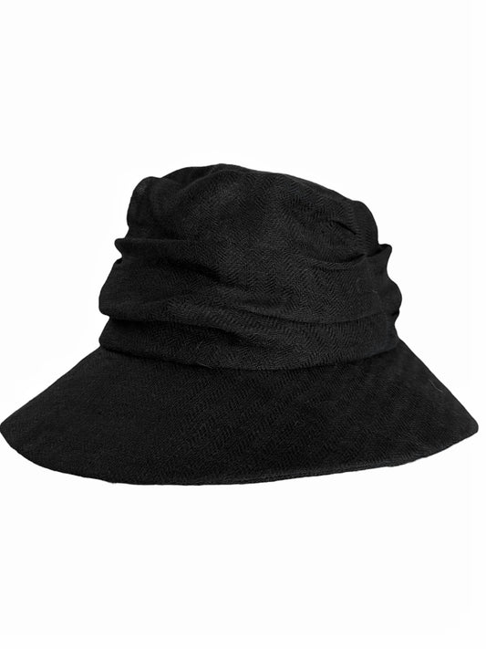 Linen Tweed Cloche Bucket Hat