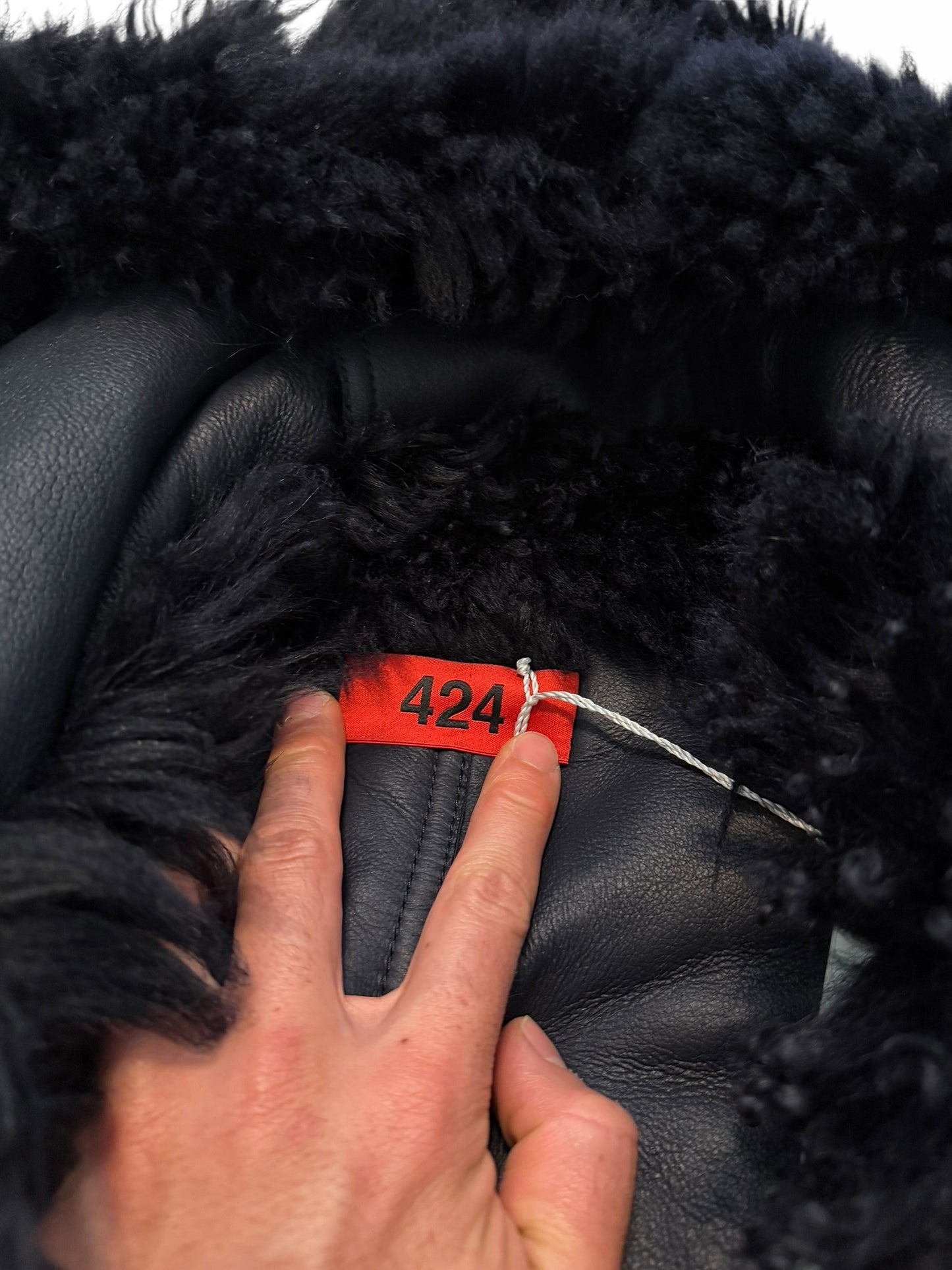 Giant Long Hair Sheep Skin Shearling Bomber