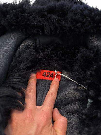 Giant Long Hair Sheep Skin Shearling Bomber