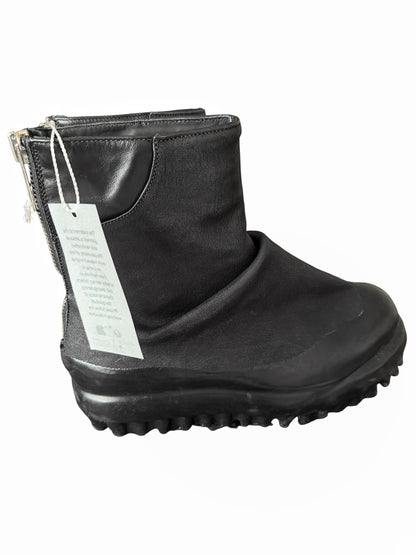Black Dip Drip Marathon Leather Boots