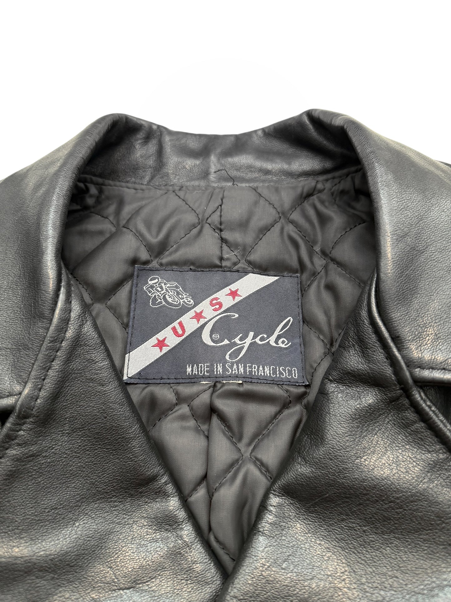 1970’s US Cycle San Francisco Leather Motorcycle Jacket