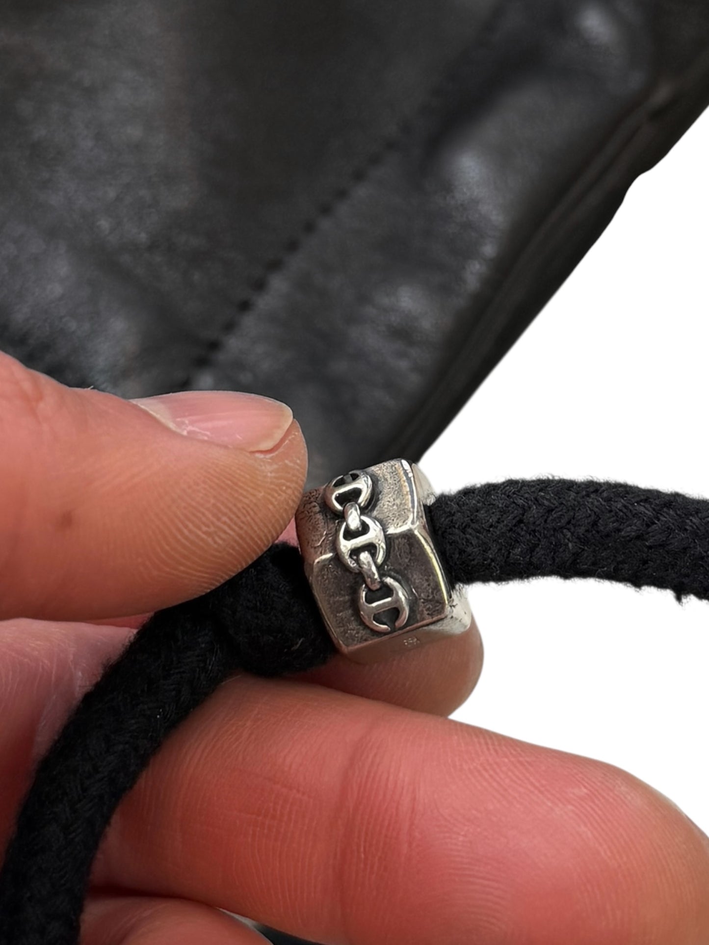 x Hoorsenbuhs M65 Leather Shearling Sterling Silver Hardware Coat