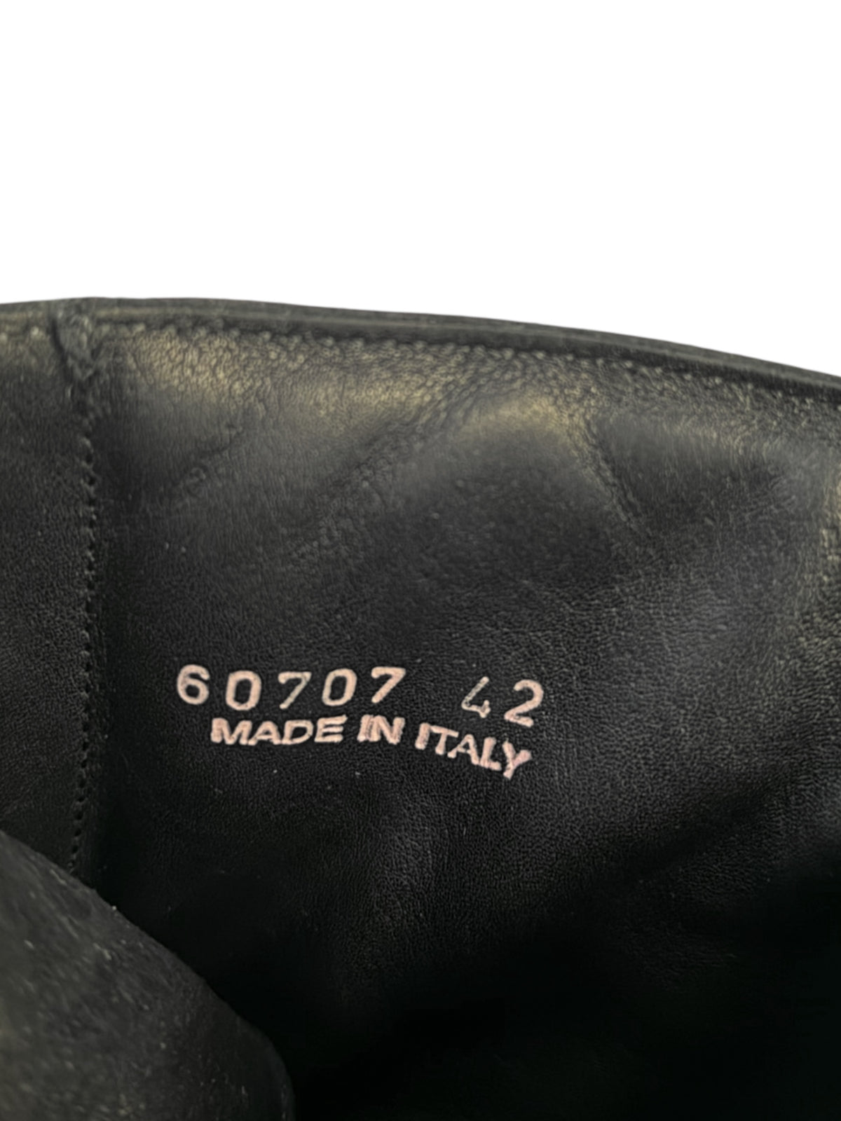 FW13 Plinth Runway Vein Leather Megatooth Combat Boot