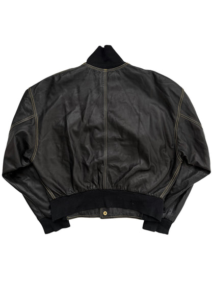 1992 Western Yellow Stitch Lambskin Bomber