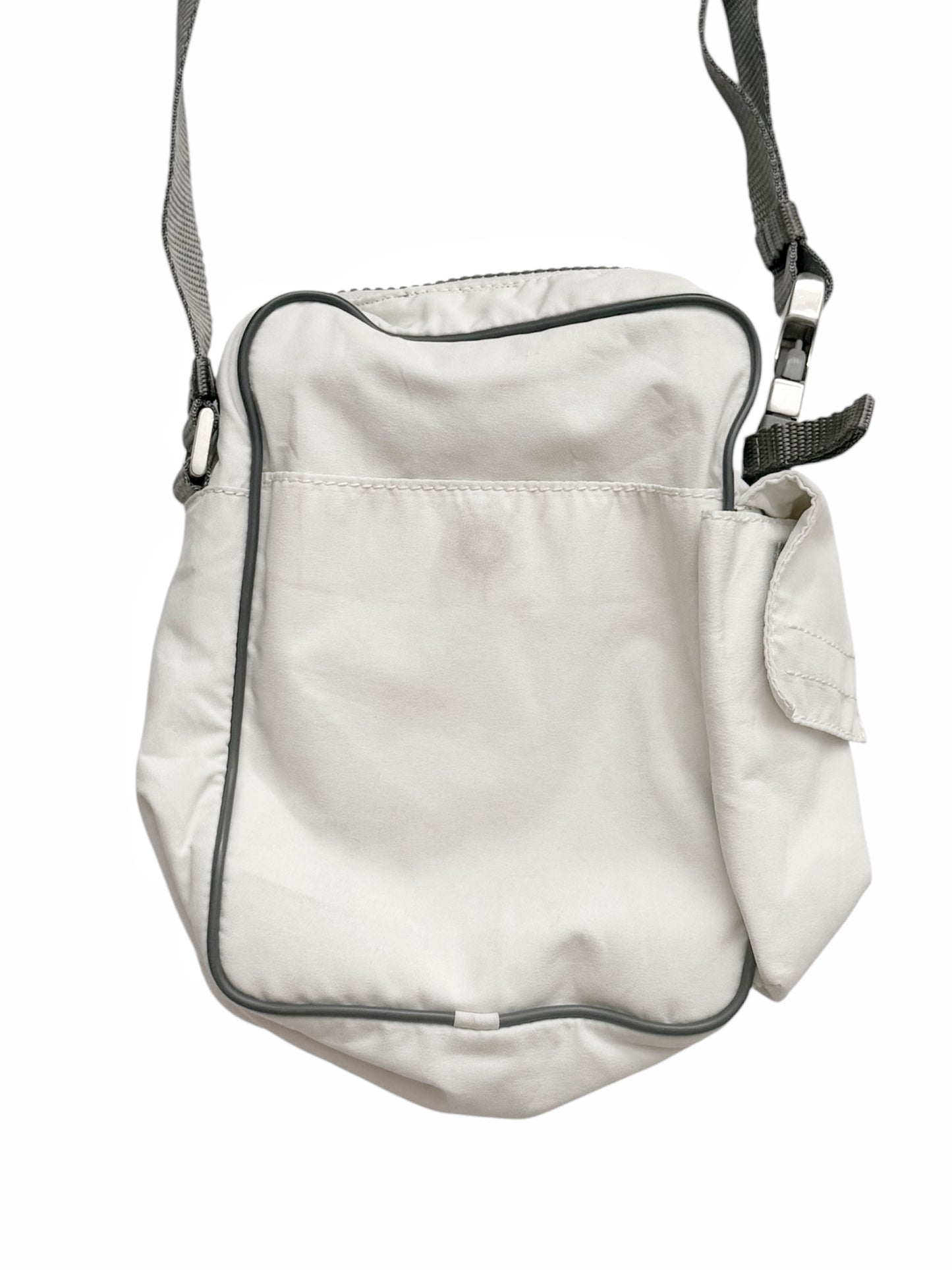 1999 White Nylon Crossbody Bag