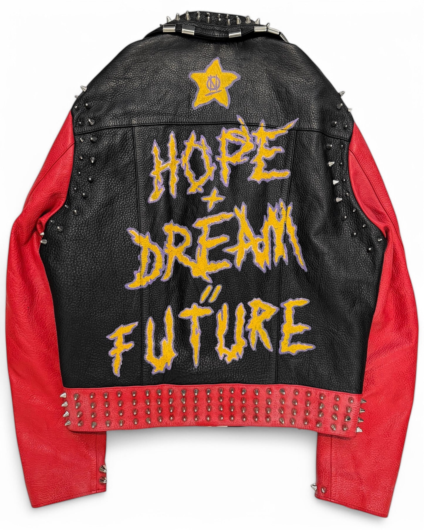 1/1 2018 Hand Customized Leather Punk Hope x Dream Future Jacket
