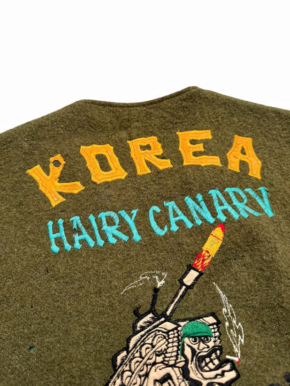 1960’s Korea War Souvenir Wool Vest (Hairy Canary)