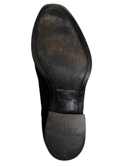 Suede Wyatt Chelsea Black Boot