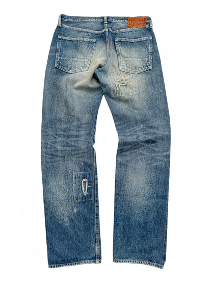 OG Kountry Stamp Boro Patch Distressed Denim