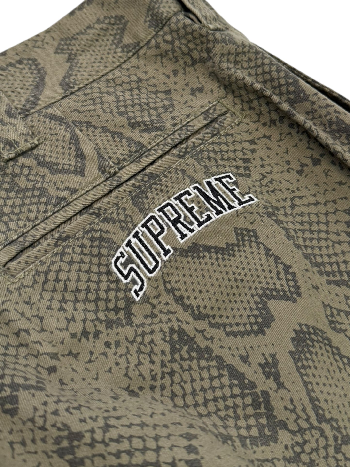 Snake Print Work Pants