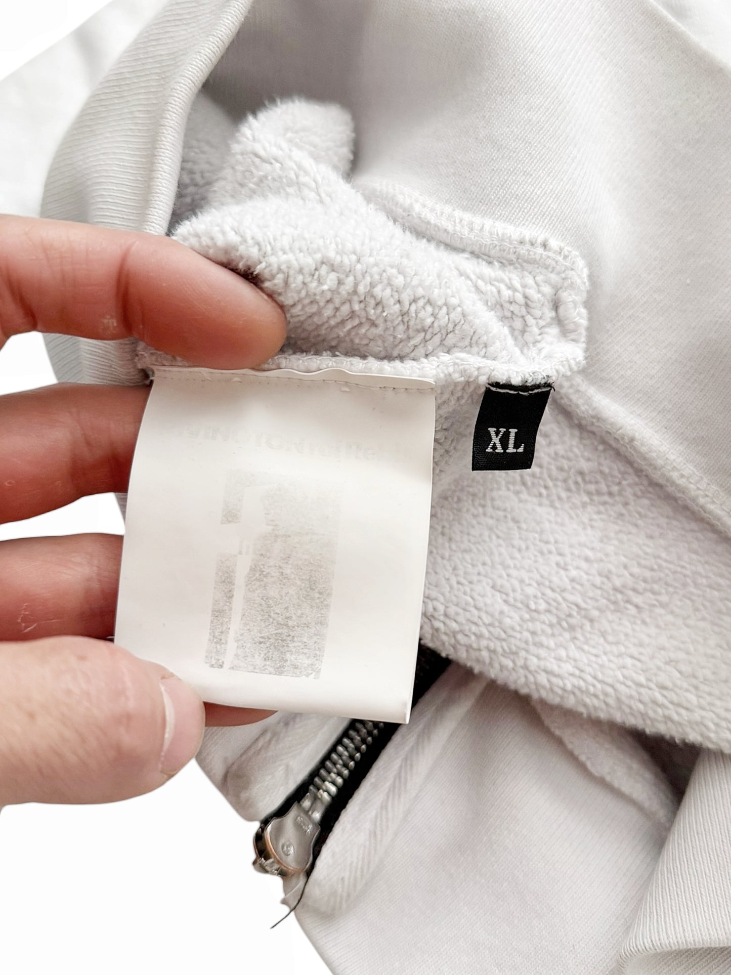 Heavy Zip Logo Cropped Hoodie