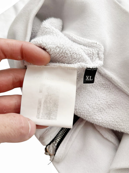 Heavy Zip Logo Cropped Hoodie
