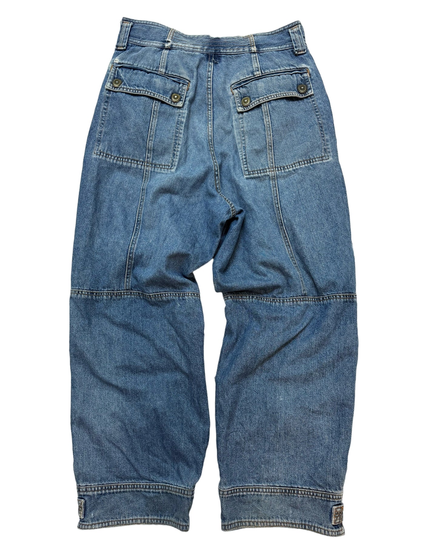 1990’s Baggy Zip Denim Cargos