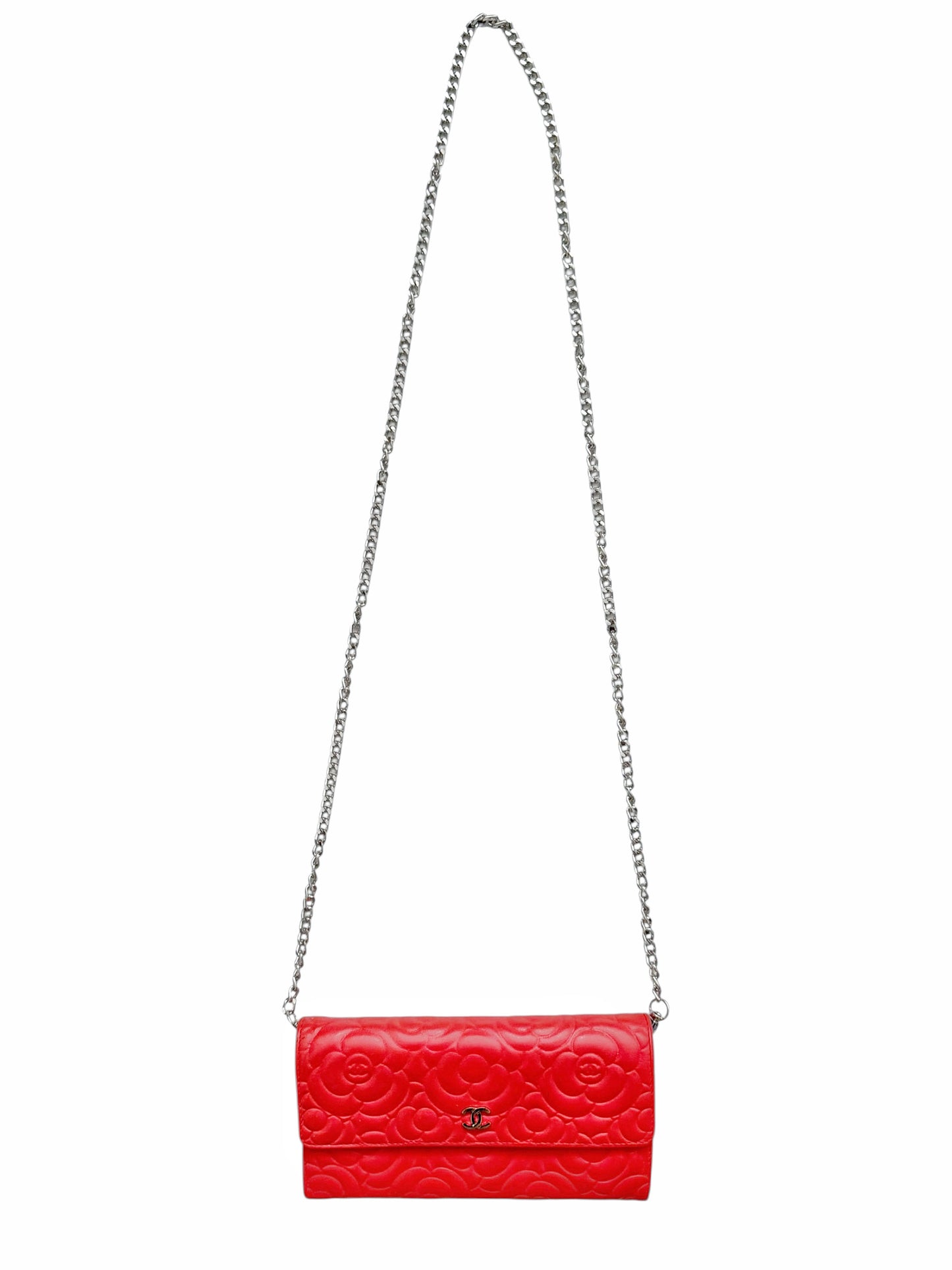 2016 Camellia Leather Chain Bag/Wallet