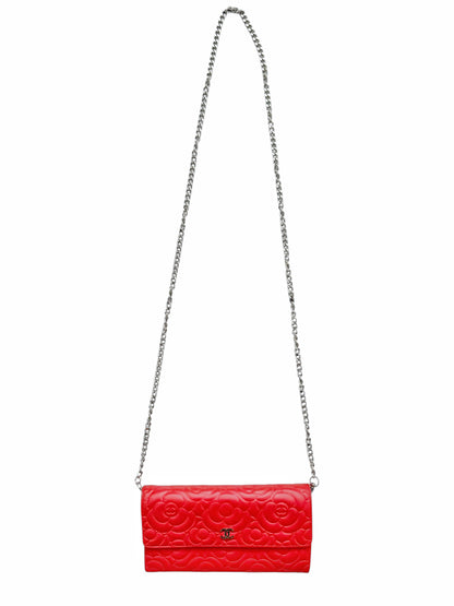 2016 Camellia Leather Chain Bag/Wallet