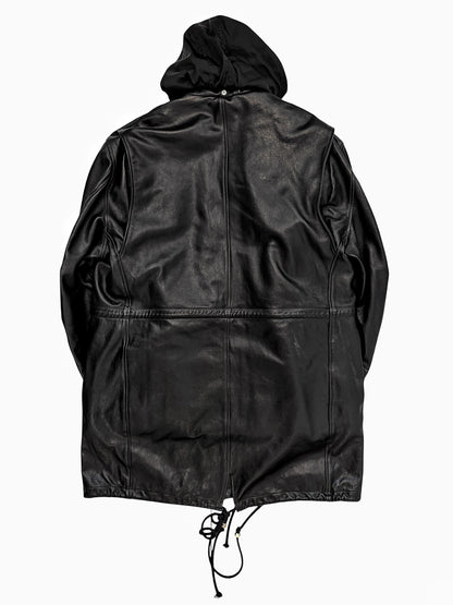 x Hoorsenbuhs M65 Leather Shearling Sterling Silver Hardware Coat