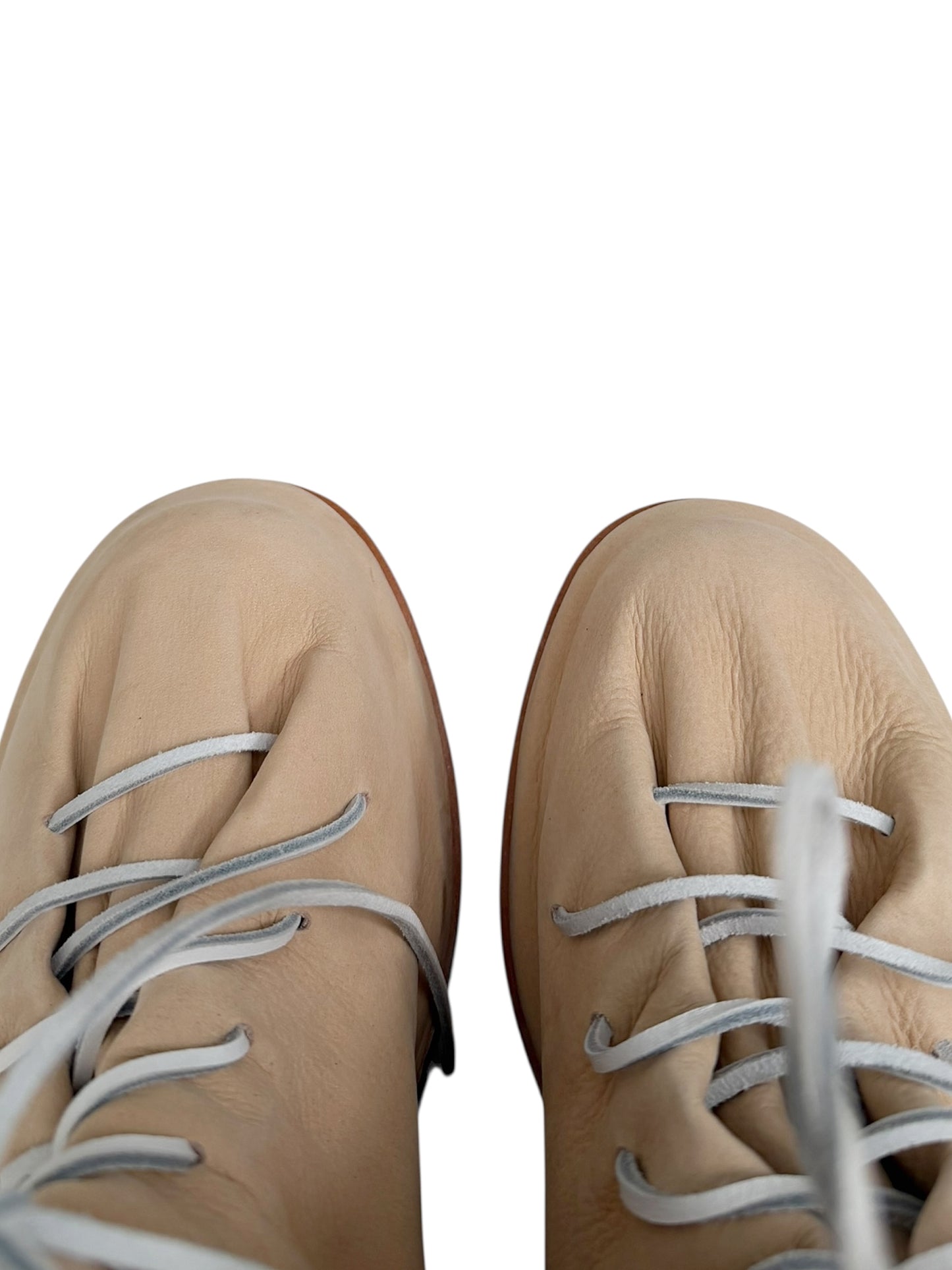 Tan Neutral Italian Leather Lace Marathon