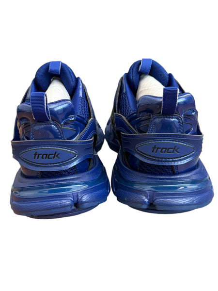 Blue Metallic Track Sneaker