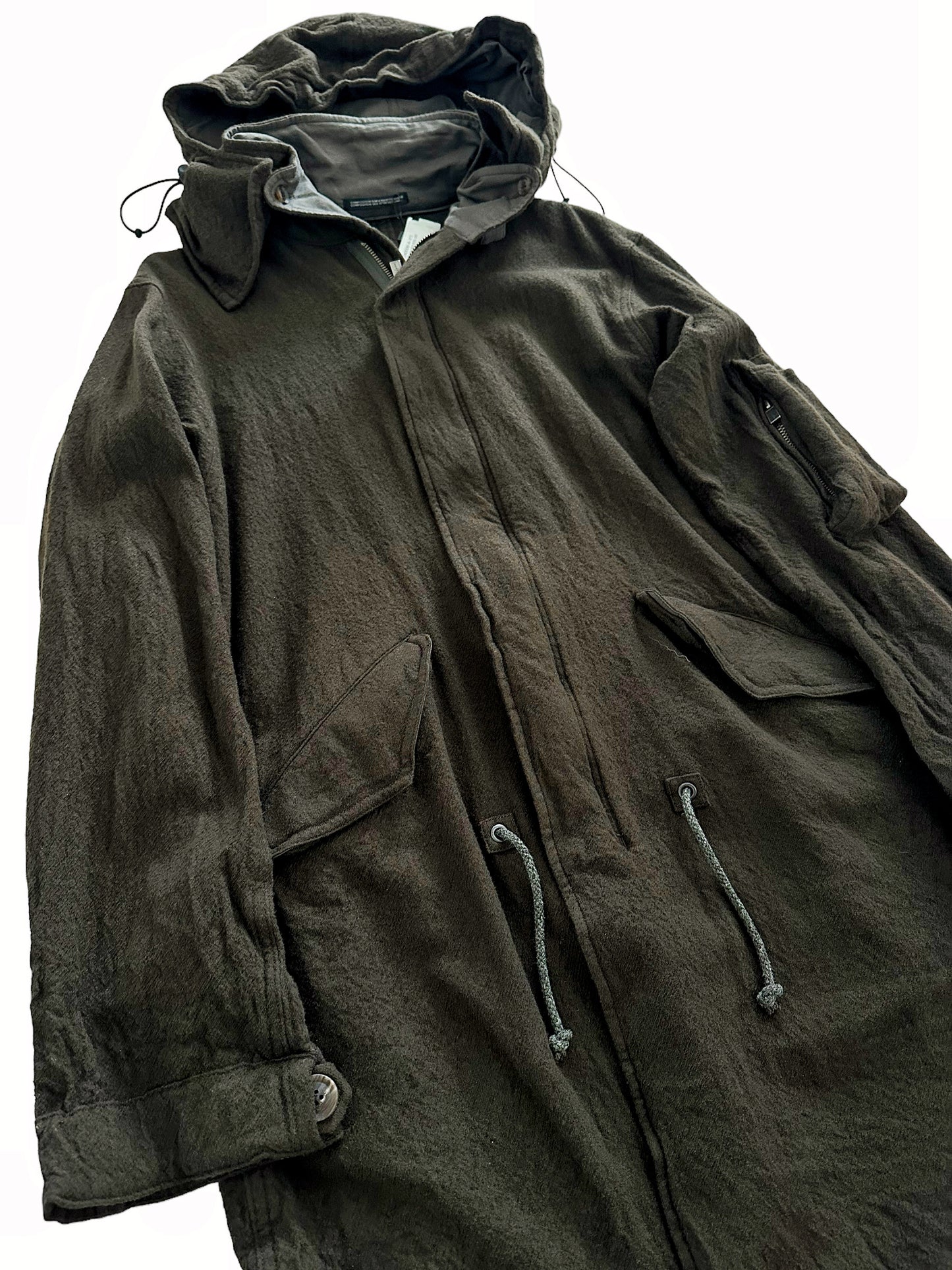 Fulling Serge R-Milling Wool Parka Mod Coat