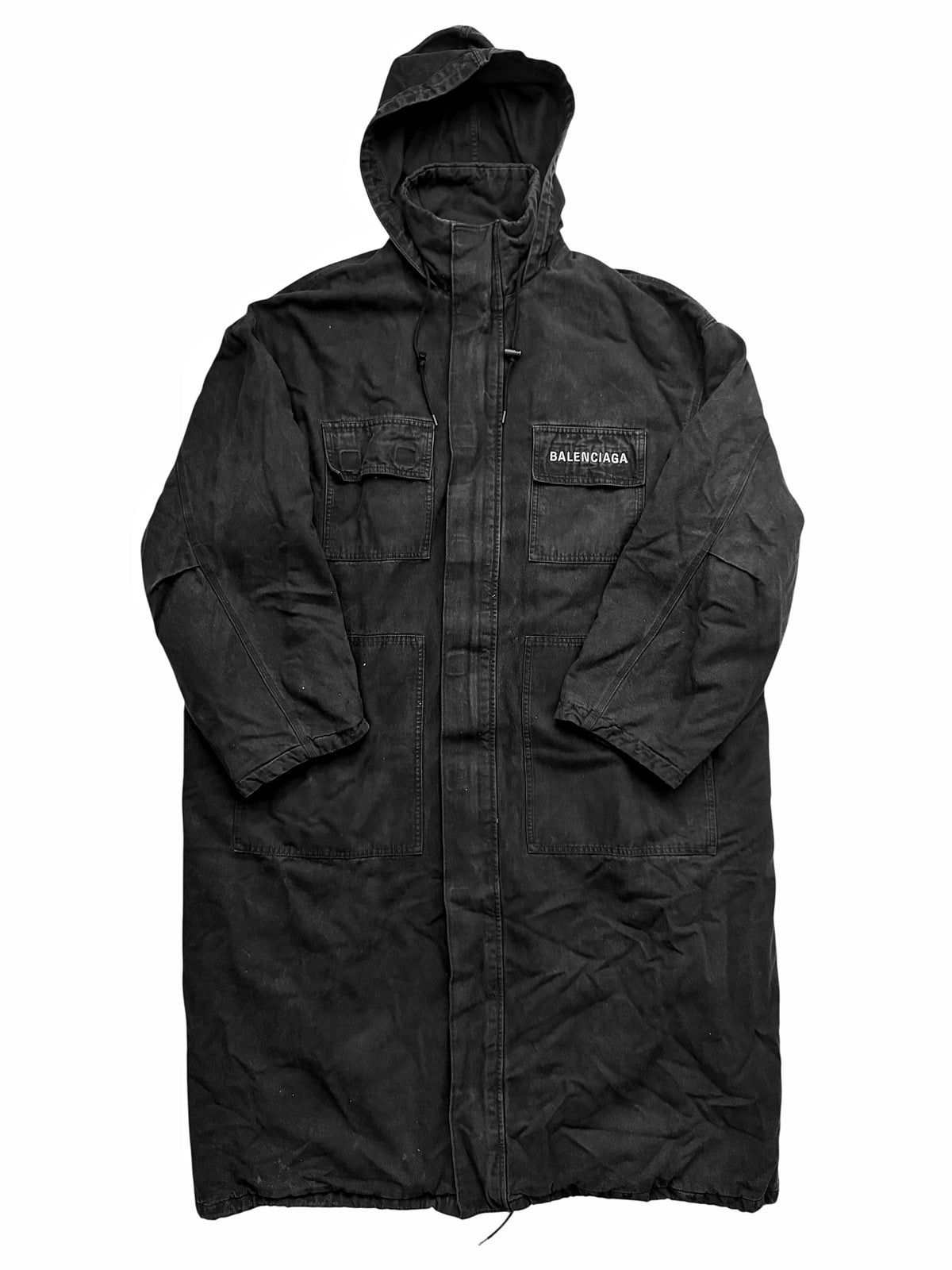 Persona Washed Denim Maxi Parka