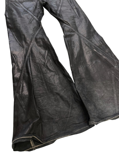Bias Bootcut Waxed Flare Denims