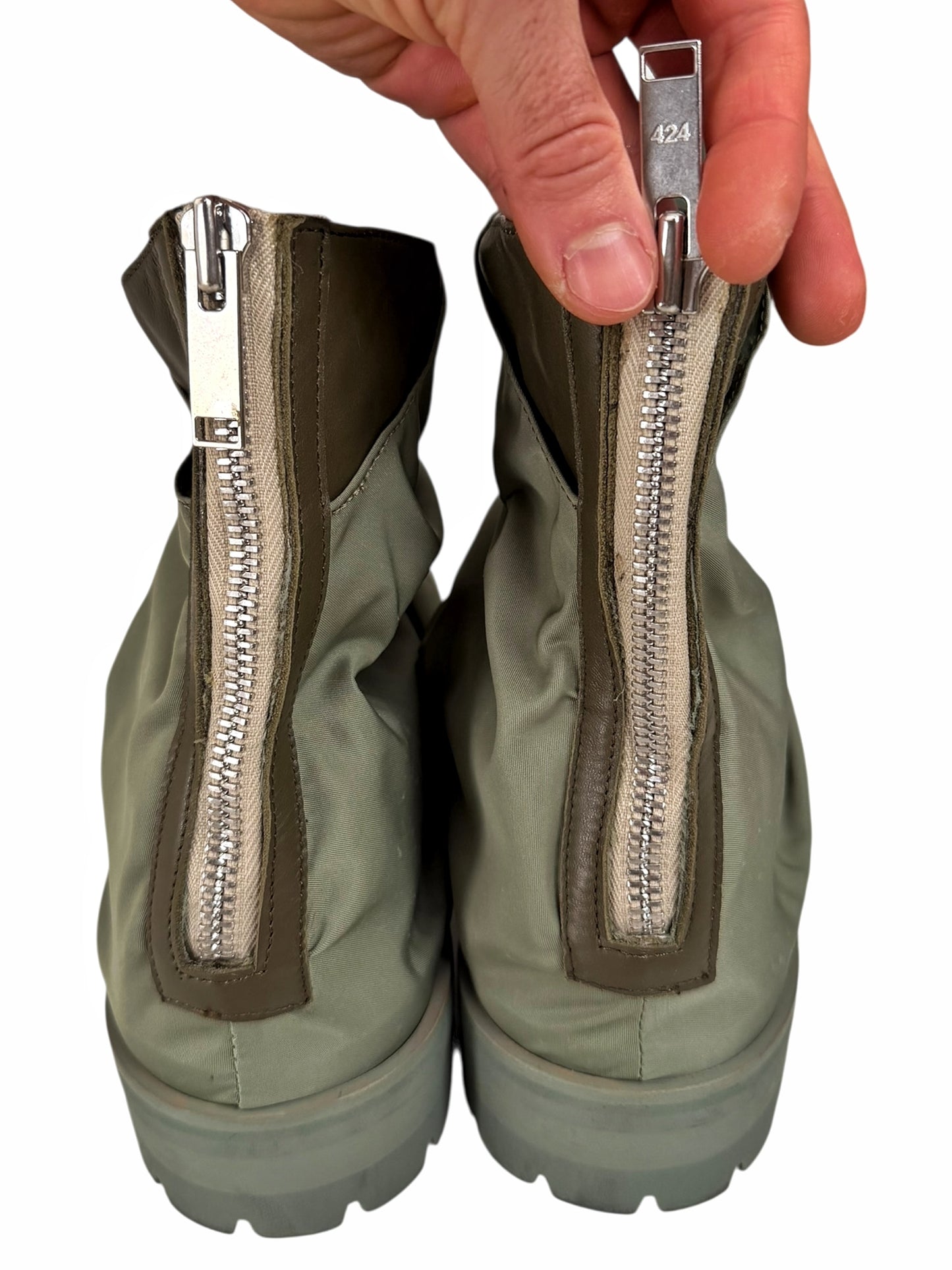 Nylon Green Marathon Boots