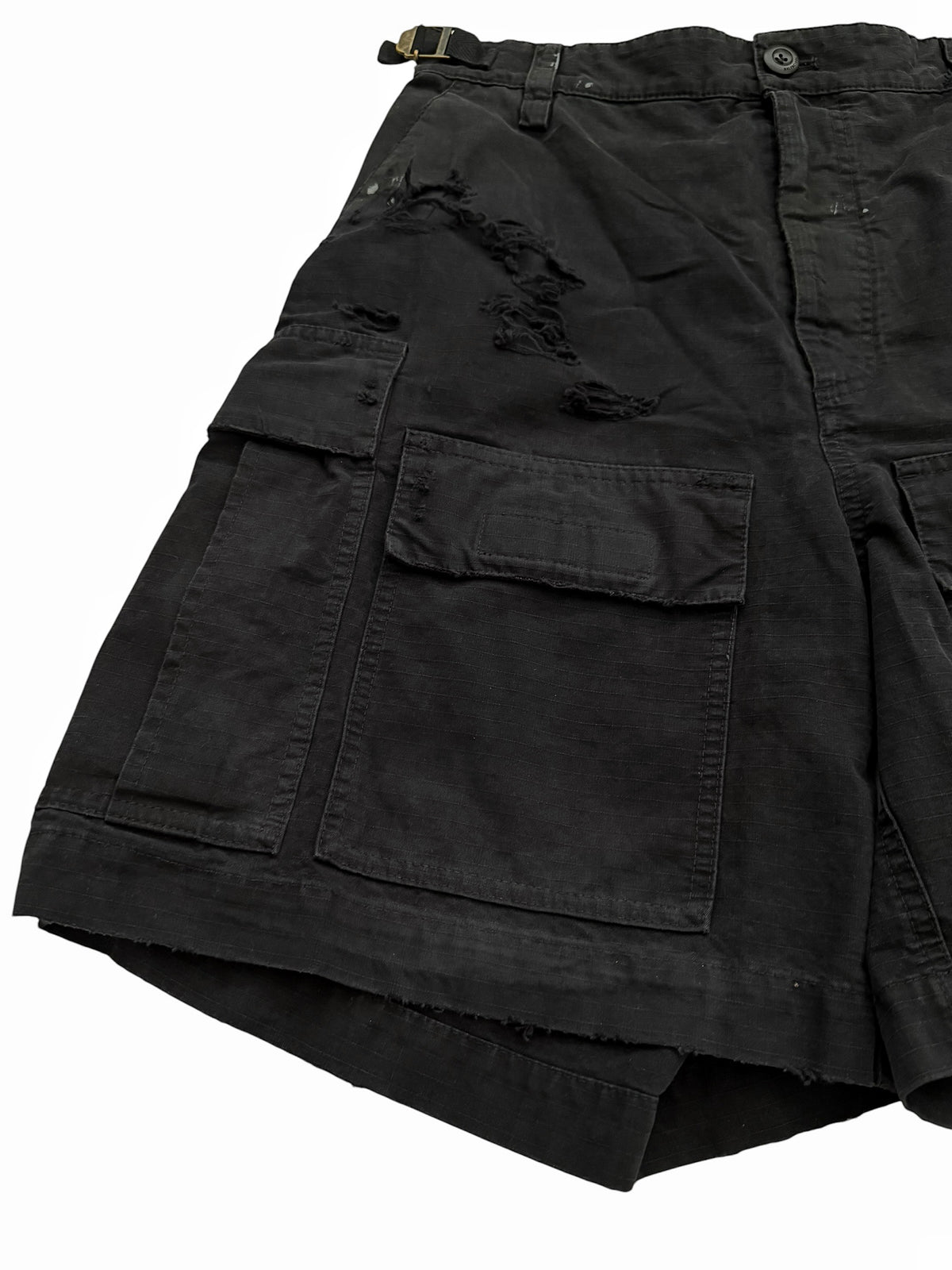 Thrashed Distressed Cargo Shorts