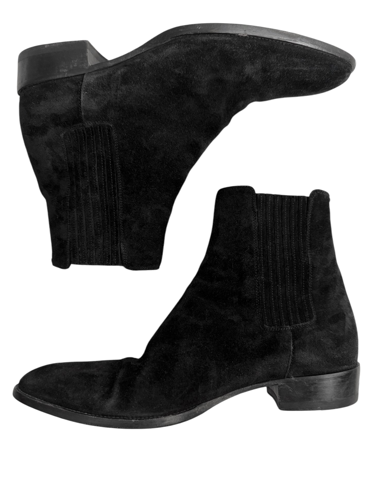 Suede Wyatt Chelsea Black Boot