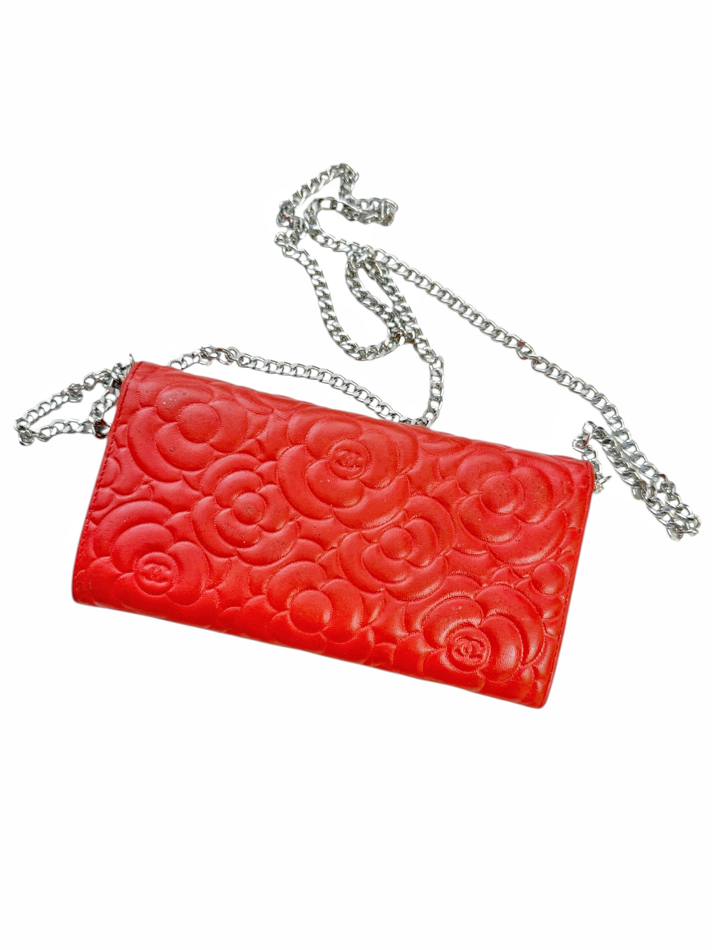 2016 Camellia Leather Chain Bag/Wallet