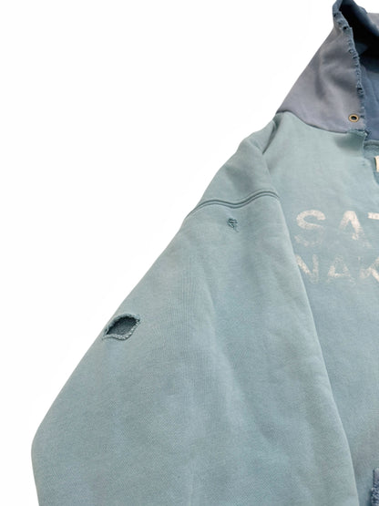 Destructo Faded Distressed Slit Hoodie