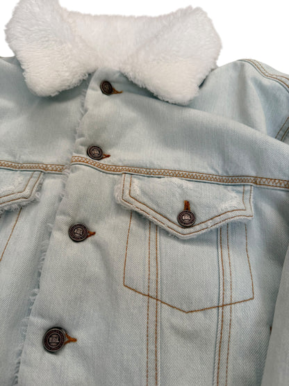 Shearling Denim Woven Jacket