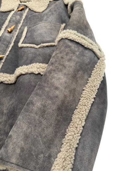 French Lamb Shearling Paneled Jacket