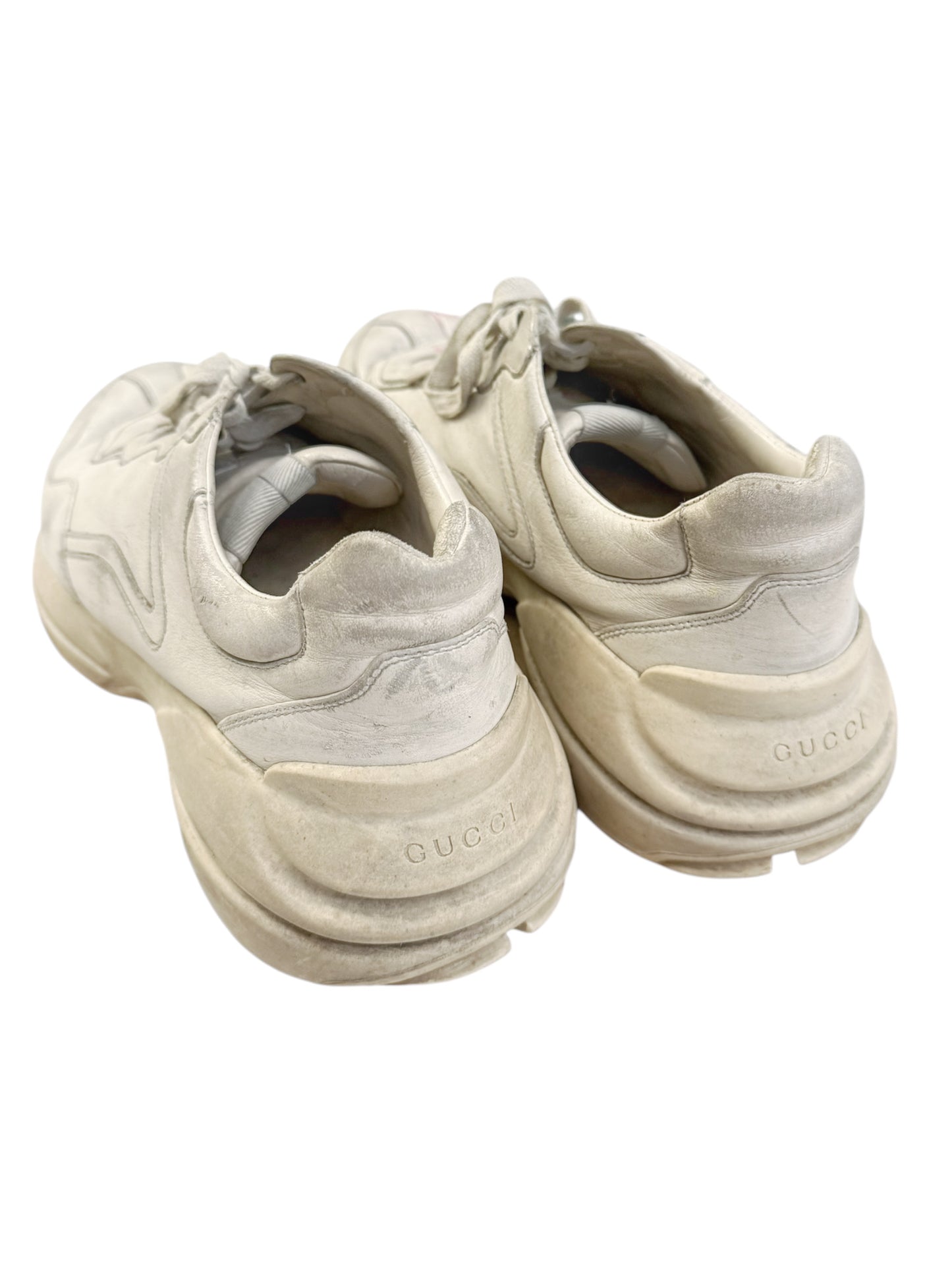 Distressed Leather Rhyton Sneaker