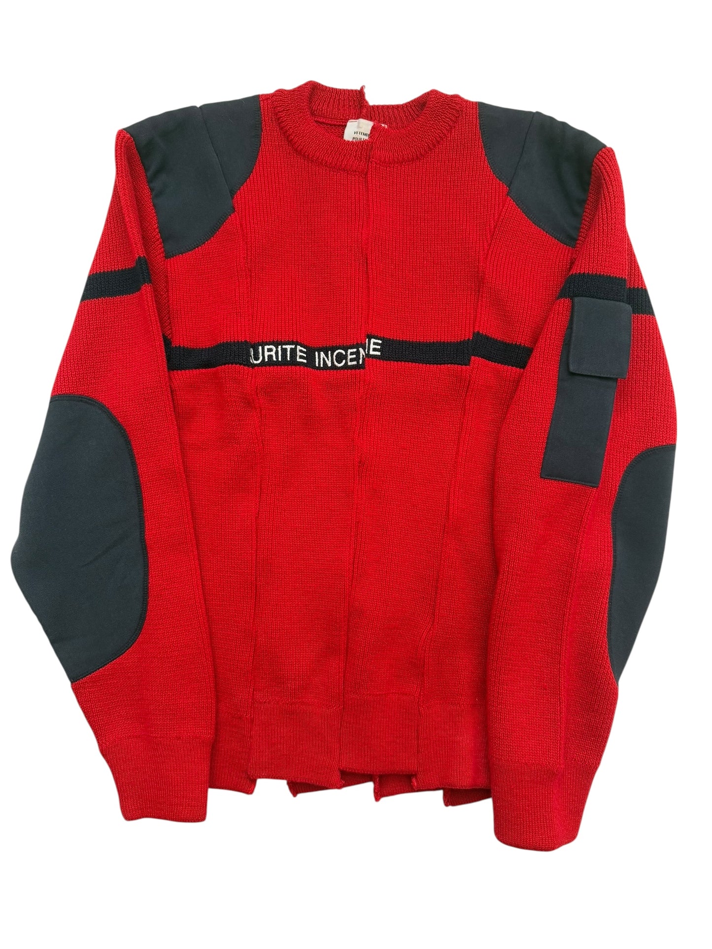 2016 Fire Safety Reconstucted Knit Securite Sweater