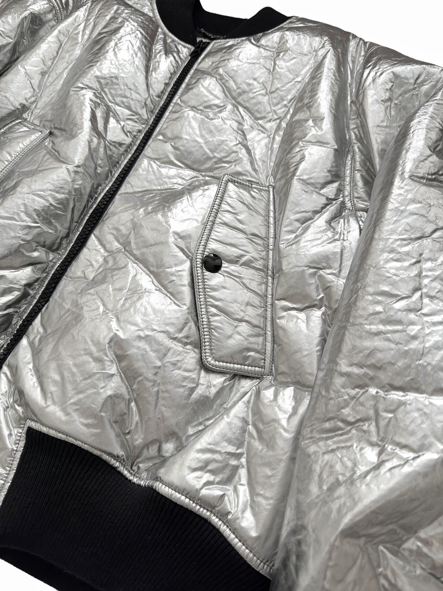 Metallic Backzip Bomber