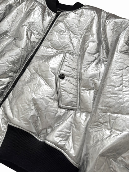 Metallic Backzip Bomber