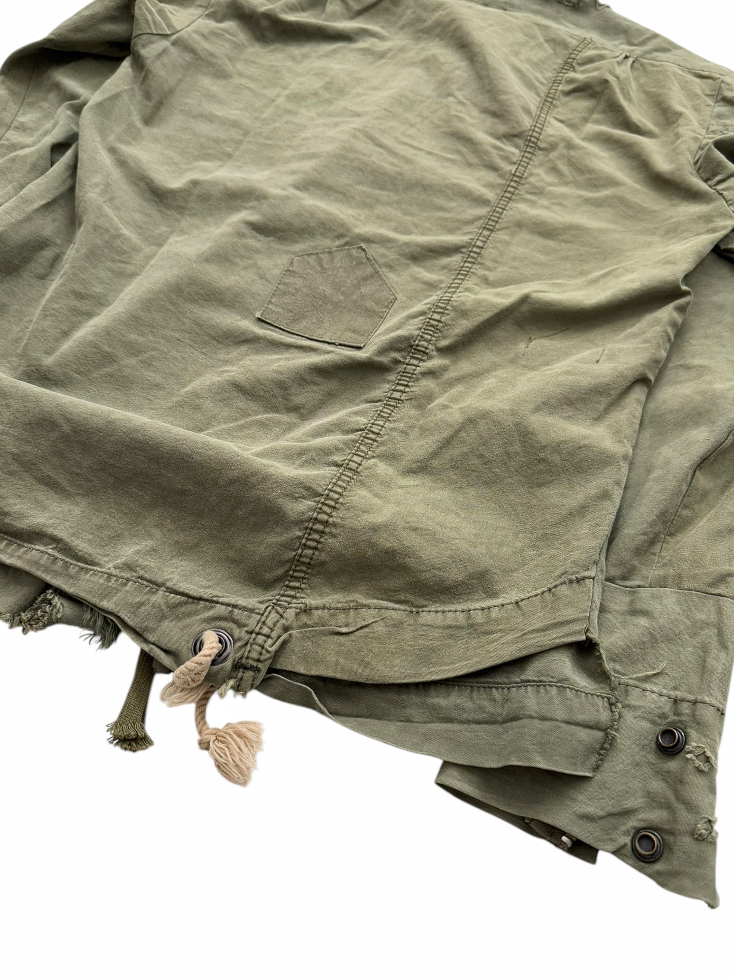 2018 Reconstructed Army Tent Shirt Jacket