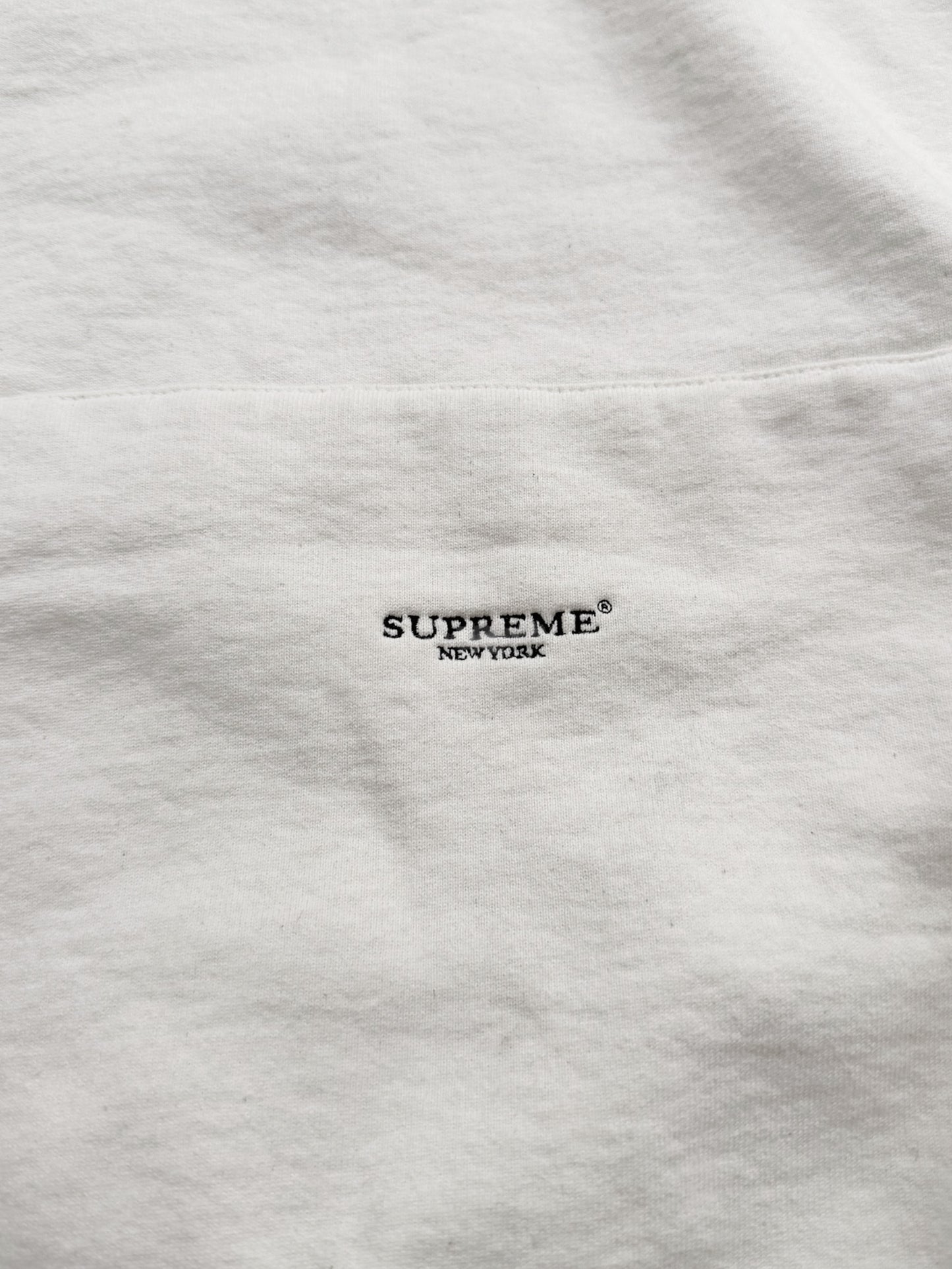 Micro Logo Hoodie (Natural White)