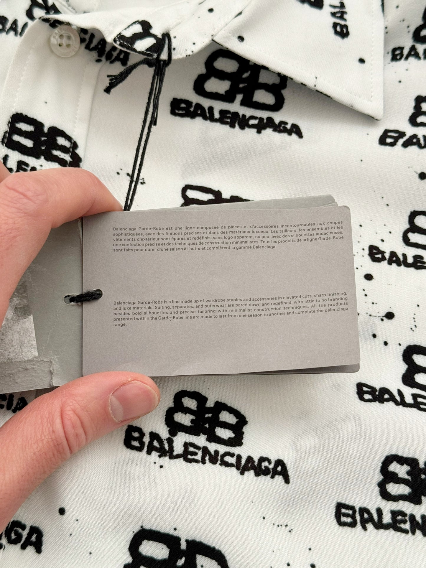 Viscose Allover Ink Blot Oversized Shirt