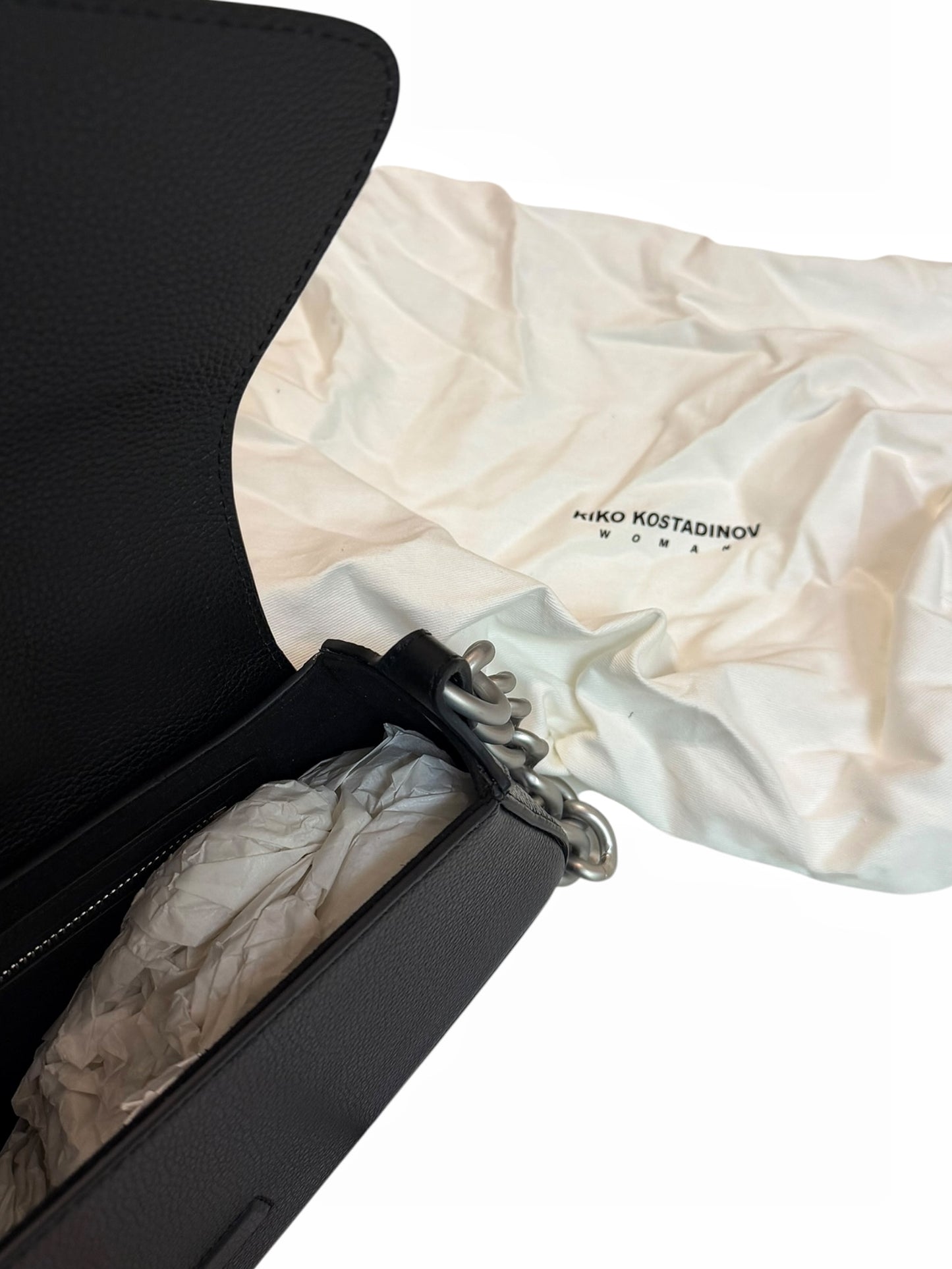 Large Chain Leather Trivia Bag (DSM)