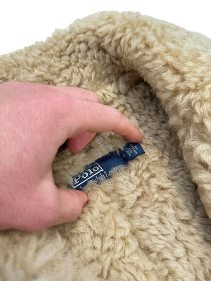 Sample Shearling Duffle Flight Coat